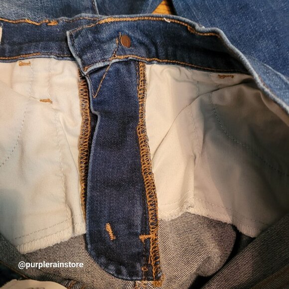 Madewell Jeans 28 Skinny 9" Mid Rise Tummy Control Medium Dark Wash Stretch - Picture 4 of 13